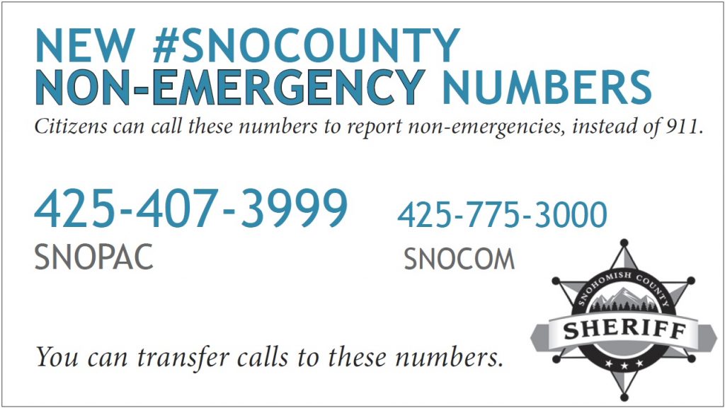 New NonEmergency Numbers! City of Gold Bar est. 1910
